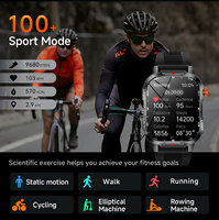 Reloj Inteligente V35 con Batería de 1100mAh, Brújula, Monitor de Sueño Unisex, Llamadas Bluetooth, Notificaciones, Deportivo, para Exteriores, Resistente al Agua IP68