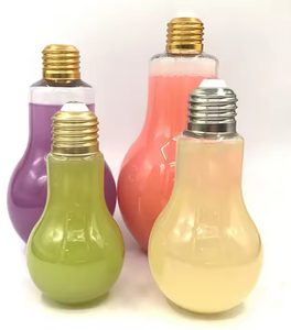 工場卸売電球ボトル、PET食品グレード材料、さまざまな色、飲料包装に使用できます。