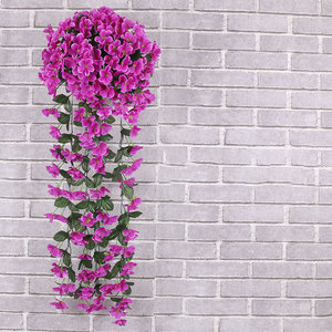 Fiori Artificiali di Viola Pendenti, Simulazione di Vite di Viola Finta per Decorazioni Matrimoniali e Domestiche - Product Image 4