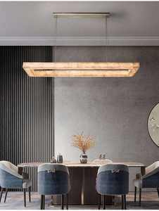 Lámpara Colgante Redonda Moderna de Madera LED de Lujo para Comedor, Sala de Estar, Restaurante, Luz Blanca Cálida 3500K, Regulable para Sala de Estar - Product Image 5