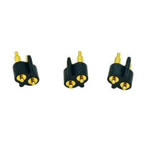 Connecteurs Pogopin à ressort 2 broches en cuivre plaqué or, à brancher, DC XSL 061, conformes RoHS - Product Image 2