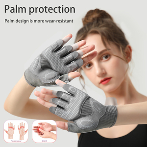 GOLOVEJOY XG66 Fishing Training Climbing Cycling Weight Lifting Fingerless Gym <strong>Exercise</strong> Powerlifting Fitness Gloves Custom Logo - Product Image 4