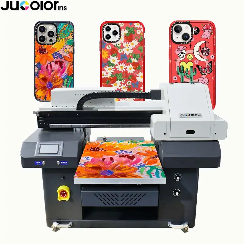Jucolor Multifunction 4060 Model A2 Size G5 Head Uv Flatbed Printer For Customized Gifts Present Products Printing