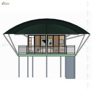 Eco-friendly di lusso marocchino Pvdf tetto tende all'aperto Glamping foglia tende per alberghi ed economico Glamping elegante sostenibile - Product Image 4