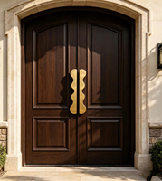 Poignée de porte double en laiton de luxe sur mesure