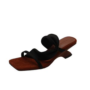 Tendance mode estivale : Sandales coréennes pour femmes à bout ouvert, à lacets et à brides, avec fermeture facile à enfiler, résistantes à l'usure - Product Image 1