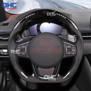 Volant en fibre de carbone véritable avec LED pour <span class=keywords><strong>Toyota</strong></span> GR <span class=keywords><strong>Supra</strong></span> A90 MKV MK5 <span class=keywords><strong>MK4</strong></span> <span class=keywords><strong>2020</strong></span>+ - Expédition depuis l'entrepôt américain - Product Image 3