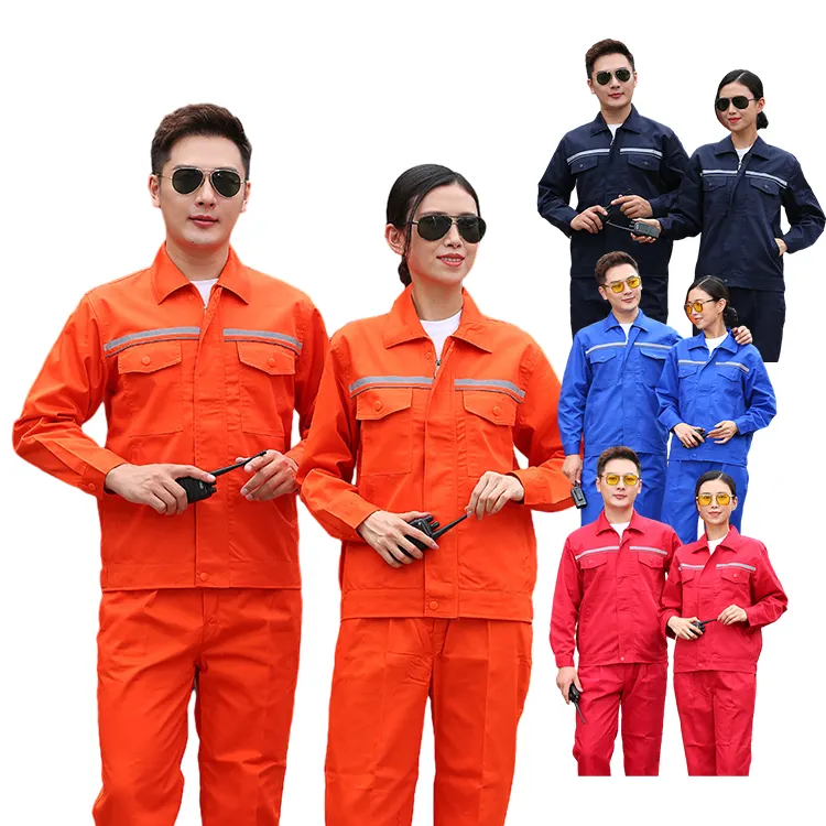 High quality adult industry construction worker jacket red safety woman labor work wear industrial engineering uniform
