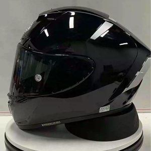 <span class=keywords><strong>Casque</strong></span> de moto <span class=keywords><strong>intégral</strong></span> <span class=keywords><strong>Shoei</strong></span> X14 Warrior noir brillant, coque ABS pour visière anti-buée, sécurité toutes saisons - Product Image 4