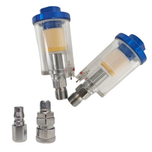 Air Oil Water Separator Filter Kit Water Trap Clear Painting Moisture Separator 1/4 Inch Thread <b>Sprayer</b> Air Compressor Tool - Product Image 4