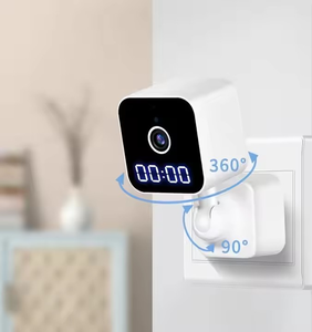 Soket 1080P WiFi Jam kamera, Audio cara deteksi gerakan penglihatan malam mendukung penyimpanan Cloud di dalam ruangan kamera keamanan - Product Image 2