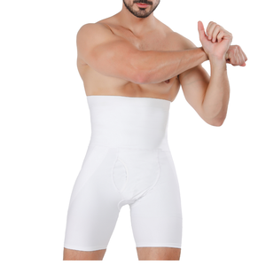 Pantaloni corti a compressione a vita alta da <span class=keywords><strong>uomo</strong></span> con slip Boxer per il controllo della pancia - Product Image 2