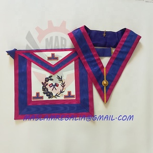 ผ้ากันเปื้อนประจำจังหวัดลายเครื่องหมายและปกเสื้อขอบทอง - Product Image 2