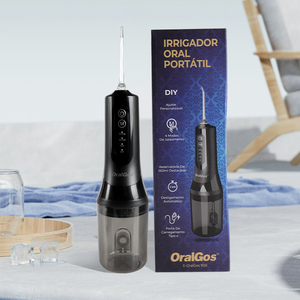 Irrigador Bucal Eléctrico Portátil Oralgos Premium Personalizado Recargable <span class=keywords><strong>con</strong></span> Tanque <span class=keywords><strong>de</strong></span> <span class=keywords><strong>Agua</strong></span> Desmontable <span class=keywords><strong>de</strong></span> 260 ml, 4 Modos Inteligentes para el Hogar y Viajes - Product Image 4