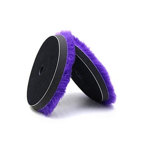 SHINEOPEN Polisseuse à double <span class=keywords><strong>action</strong></span> Polissage Couleur violette Tampon de polissage en laine douce - Product Image 3