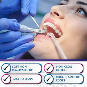 Punta aspiratore dentale monouso rimovibile tubo trasparente testa grande blu espulsore <span class=keywords><strong>Saliva</strong></span> comodo punta blu consumabili dentali - Product Image 4