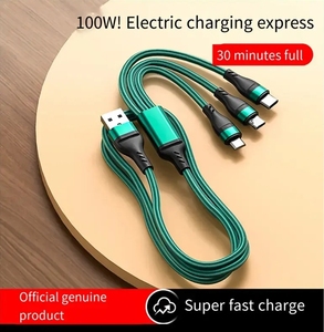 Telefoni cellulari USB <span class=keywords><strong>C</strong></span> cavo ricarica rapida <span class=keywords><strong>3</strong></span> in 1 universale Smart Micro USB cavo di ricarica lungo USB cavo caricatore USB - Product Image 2