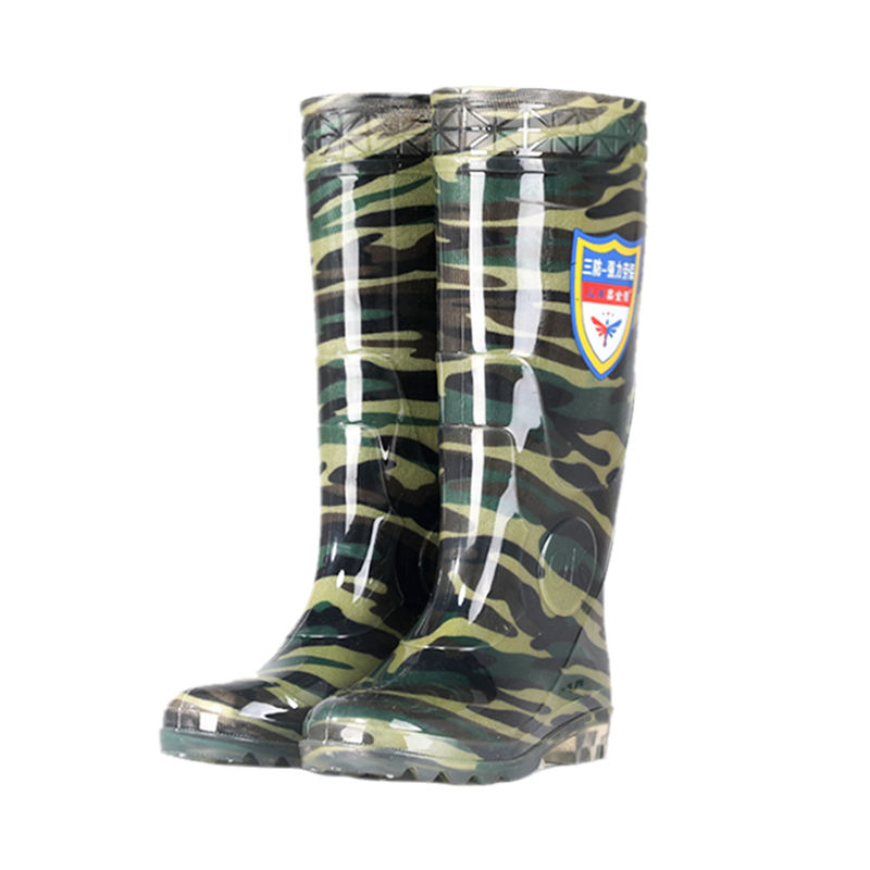 High Quality Men's Thick Rain Boots Camouflage Anti-skid