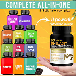 Cápsula de jengibre <span class=keywords><strong>Ashwagandha</strong></span> De Semilla Negra de musgo marino OEM ODM de Biokom, cápsulas de extracto de Shilajit de alta calidad, suplemento de etiqueta privada - Product Image 6