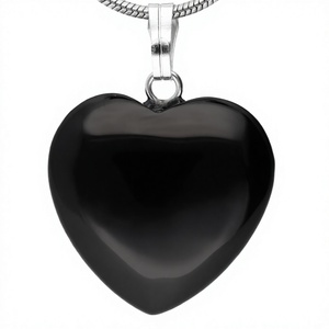 Pendentif en forme de cœur plaqué or de 20 mm avec breloques en pierres précieuses naturelles mélangées pour la guérison des chakras, idéal pour la fabrication de bijoux - Product Image 3