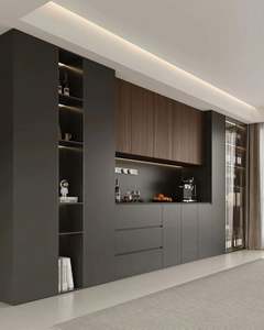 Muebles de Cocina Modernos de Madera de Diseño Personalizado, Modulares, Ahorran Espacio, Hechos en China, Precio de Fábrica al por Mayor - Product Image 1