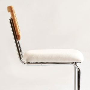 Tabouret <span class=keywords><strong>de</strong></span> cuisine rétro moderne <span class=keywords><strong>en</strong></span> rotin, <span class=keywords><strong>chaise</strong></span> haute <span class=keywords><strong>de</strong></span> <span class=keywords><strong>bar</strong></span> <span class=keywords><strong>avec</strong></span> coussin <span class=keywords><strong>en</strong></span> <span class=keywords><strong>tissu</strong></span> et pieds <span class=keywords><strong>en</strong></span> métal pour la cuisine ou la salle <span class=keywords><strong>de</strong></span> bain - Product Image 2