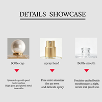 Meilleur prix pour flacon de parfum transparent carré de 30 ml, flacon de parfum en verre de 100 ml, flacon de parfum vide de 50 ml avec emballage