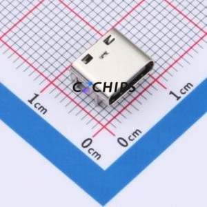 HX TYPE-C 16P+1.0 USB Connector SMD Connector ( Connector Type: Type-C )( Protocol Standard: USB 3.1 )( Gender: Female ) - Product Image 1