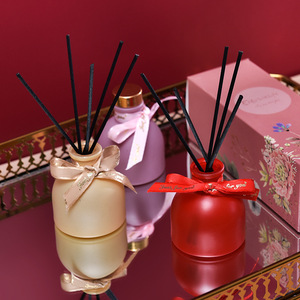 Ambientador de vidrio de aromaterapia sin fuego mongol Hotel hogar interior fragancia ornamento ratán volátil - Product Image 2
