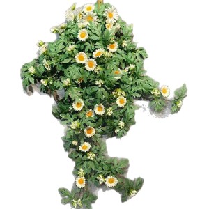 Runxi Yin Artificial Daisy Vine Polyester <b>Leaves</b> Ceiling Hanging Indoor <b>Decoration</b> 200g - Product Image 2