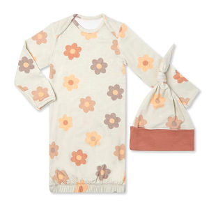 Pijamas de maternidad de bambú orgánico y ropa de bebé Conjunto de pantalón PJ de maternidad y lactancia para <span class=keywords><strong>mamá</strong></span> y bebé Ropa de maternidad personalizada - Product Image 3