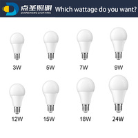 Chine Pas Cher Haute Qualité 10W 12W 15W 18W 20W A60 Led Ampoule Matière Première Pièces Ampoules Led Ampoule Ckd
