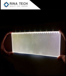 Panel de Guía de Luz Acrílico RINA Lgp con Luces LED, Superficie Láser Transparente, para Uso en Interiores y Exteriores, Paneles Publicitarios, Corte CNC - Product Image 4