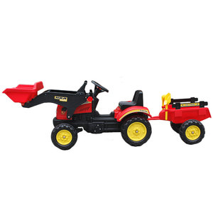 Trattore Giocattolo <span class=keywords><strong>a</strong></span> <span class=keywords><strong>Pedali</strong></span> con Caricatore e Rimorchio per Bambini - Product Image 2