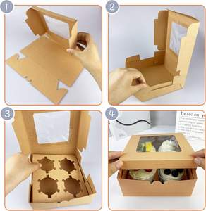 Cajas para Pastel de Mousse Blancas Desechables de 12 Pulgadas (12 x 12 x 6) con Ventana, al por Mayor, Directo de Fábrica - Product Image 5