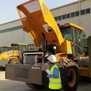 China Famous Brand 18 Ton XP183 Fully Hydraulic Road Roller Compactor with Pneumatic Rubber Tire with Cheap Price - Product Image 4