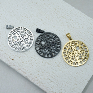 Joyerí<span class=keywords><strong>a</strong></span> Gótica Vintage para Hombre, Colgante de Acero Inoxidable con Diseñ<span class=keywords><strong>o</strong></span> de <span class=keywords><strong>Muerte</strong></span>, Santa <span class=keywords><strong>Muerte</strong></span> - Product Image 2