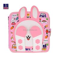2026 New Design Stock Montessori Busy Book Pink Rabbit Theme Felt Quiet Baby Book Activity Book for Toddler Education
