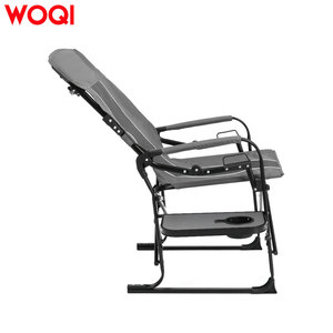 เก้าอี้ผู้กำกับสำหรับตั้งแคมป์ Woqi Heavy Duty สีเทา ขนาด 64x52x94 ซม. พร้อมโต๊ะข้างพับได้ สำหรับใช้ที่ชายหาด ตกปลา ปิกนิก และในสวน - Product Image 3