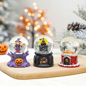 Globo de Nieve de Resina de Halloween con Diseño de Calabaza, Fantasma y Esqueleto para Decoración de Mesa en Fiestas Festivas, Venta al por Mayor Personalizada - Product Image 4
