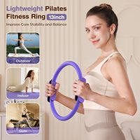 Ensemble d'entraînement de fitness portable personnalisé pour la maison, mini ballon de yoga, bandes de résistance en tissu, anneau de Pilates, kit avec sac de rangement