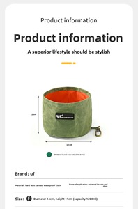 ชามอาหารสุนัขแบบพับได้กันน้ำสำหรับขายส่ง พกพาสะดวกสำหรับการเดินทาง จานให้อาหารสัตว์เลี้ยงกลางแจ้ง อุปกรณ์สำหรับลูกสุนัขและแมว - Product Image 6