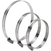 Pièces HVAC 304 colliers de serrage en acier inoxydable registre et matériel de grille pour la plomberie d'eau de source et le clip de tube
