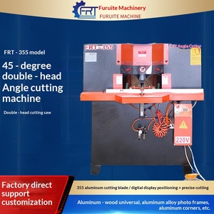 45-degree angle cutting machine for <b>photo</b> <b>frames</b>, double-head saw, aluminum <b>frame</b>, woodworking angle cutting machine, broken - Product Image 1