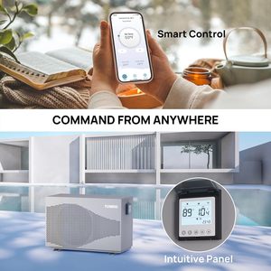 Pompe à chaleur pour piscine TURBRO 33000 BTU Inverter avec contrôle WiFi 220-240V pour piscines hors sol - Product Image 5