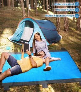 Chăn Bãi Biển Chăn Bãi Biển Không Thấm Nước Cho 2-8 Người Thảm Bãi Biển Không Cát Cực Lớn Với 6 Cọc - Product Image 4