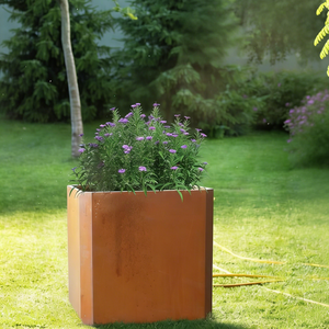 Jardinera <span class=keywords><strong>de</strong></span> Acero Galvanizado Personalizada, Jardinera Rectangular <span class=keywords><strong>de</strong></span> Metal, Jardinera Larga Moderna para Exteriores, para Patio/Pórtico - Product Image 5