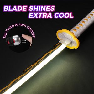 Espada LED de Tanjiro Kamado de Demon Slayer, 39 Pulgadas, Tamaño Real, Recargable por USB C, para Cosplay, Exhibición, Regalo - Product Image 5