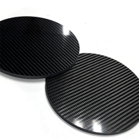 Op maat gemaakte koolstofvezelplaten 3K Twill Weave-CNC bewerkbaar 1000x1000x1mm voor precisietechniek & prototyping
