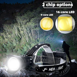 Linterna Frontal WOSEN Ultra Brillante, Recargable por USB, IP65, de Iones de Litio, 50W XHP99, para Trabajo al Aire Libre, Pesca, LED - Product Image 3